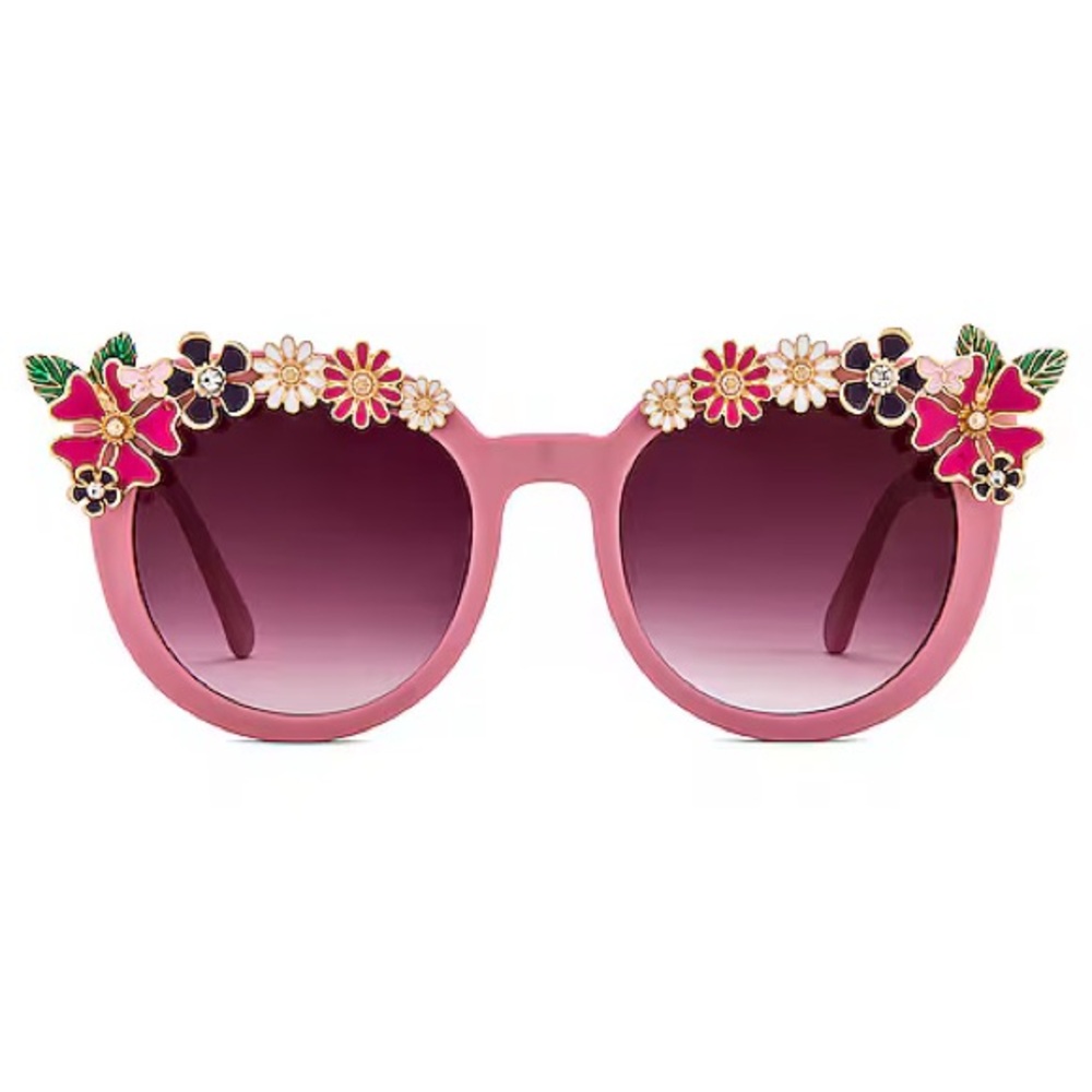 LoveShackFancy Ravi Sunglasses in Peony Pink